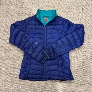 Women's Blue Down Puffer Jacket